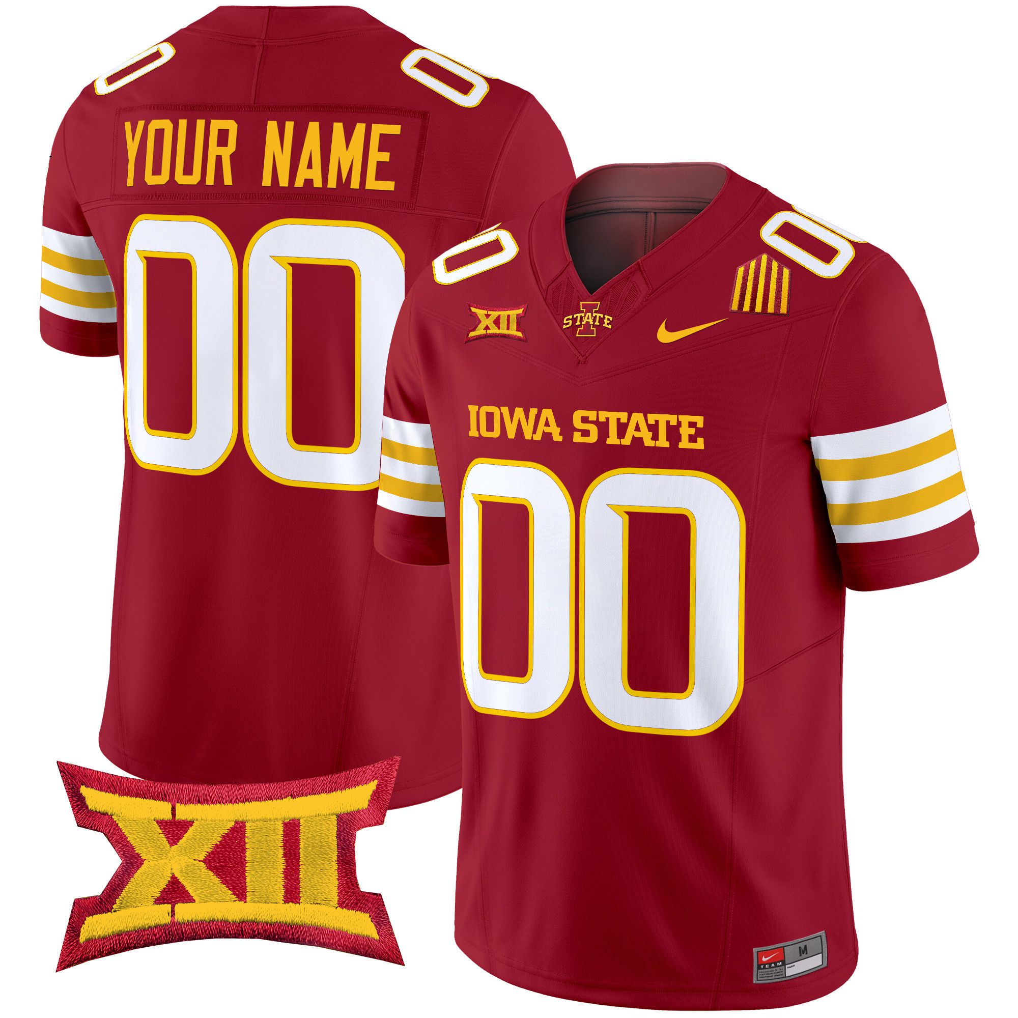 Men Iowa State Cyclones Red Nike 2024 Vapor Limited Custom NCAA Jersey style 1